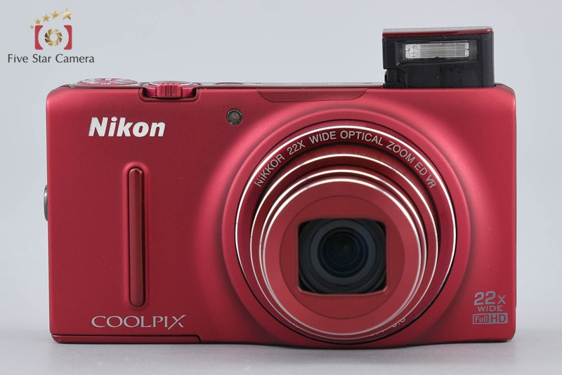 Nikon COOLPIX S9500 Velvet Red 18.1 MP Digital Camera