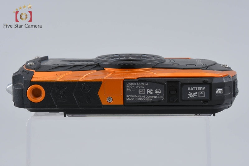 Ricoh PENTAX WG-50 Orange 16.0 MP Waterproof Action Camera