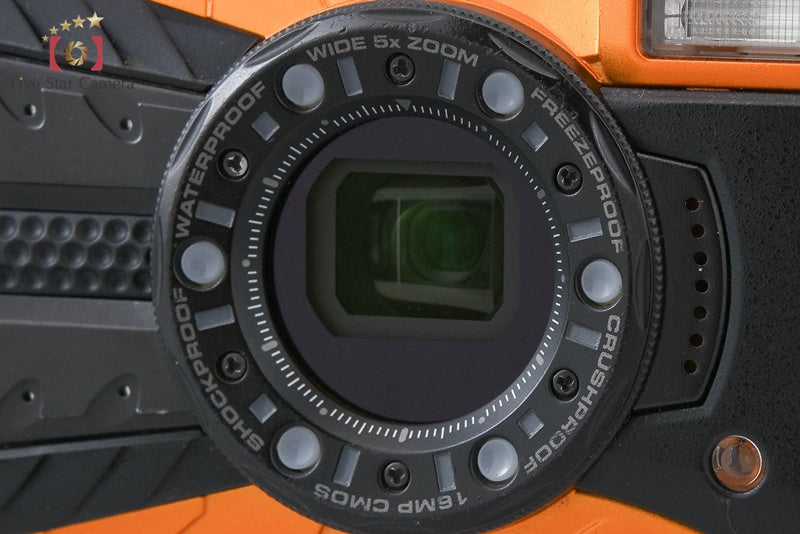 Ricoh PENTAX WG-50 Orange 16.0 MP Waterproof Action Camera