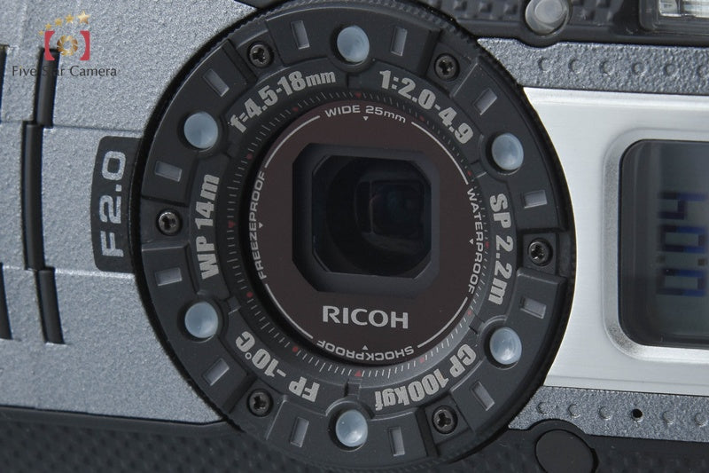 "Count 51" Ricoh PENTAX WG-5 GPS Gunmetal 16.0 MP Waterproof Action Camera