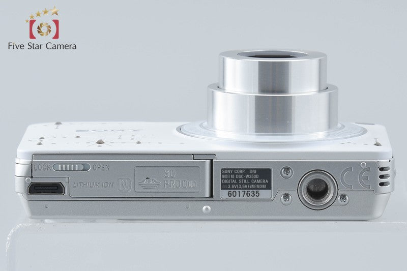 Sony Cyber-shot DSC-W350D White 14.1 MP Digital Camera [Japanese Language Only]