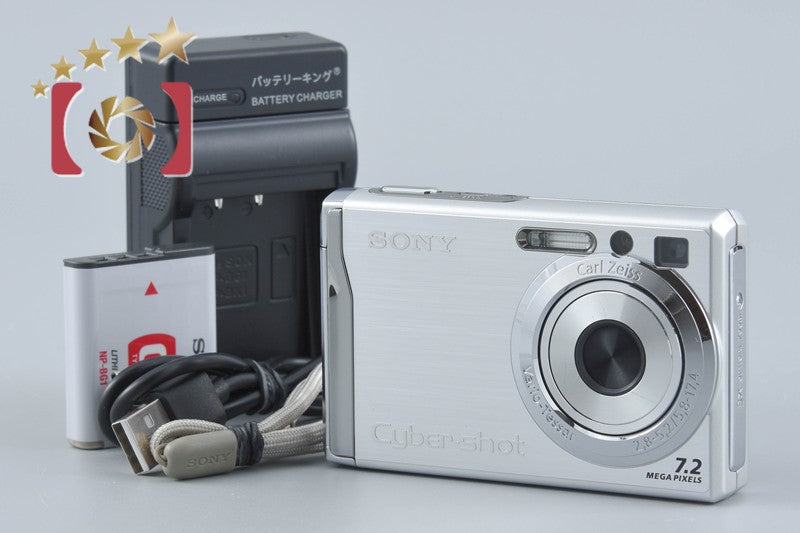 Sony Cyber-Shot DSC-W80 Silver 7.2 MP Digital Camera [Japanese Language Only]