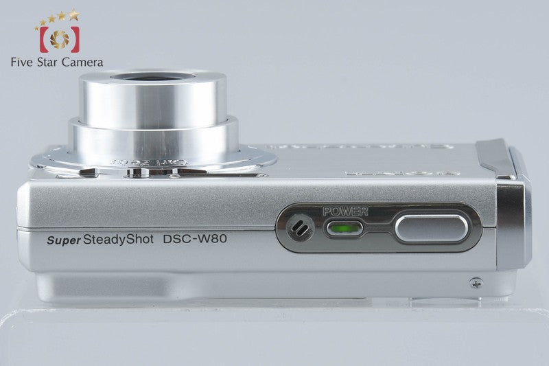 Sony Cyber-Shot DSC-W80 Silver 7.2 MP Digital Camera [Japanese Language Only]