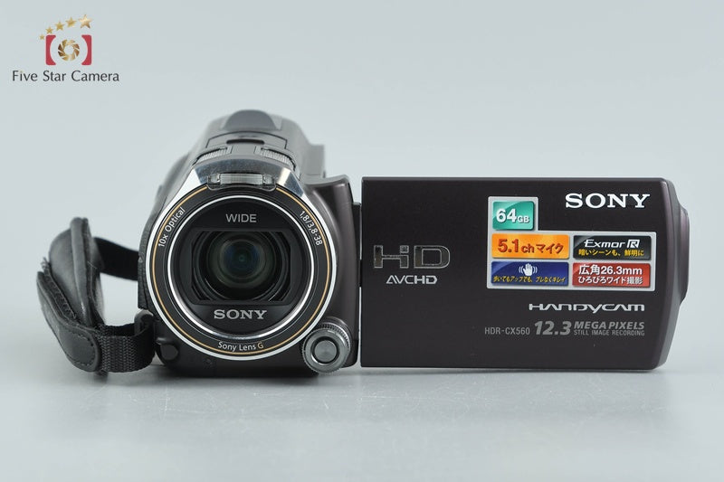 Sony Handycam HDR-CX560V Brown Digital HD Camcorder [Japanese Language Only]