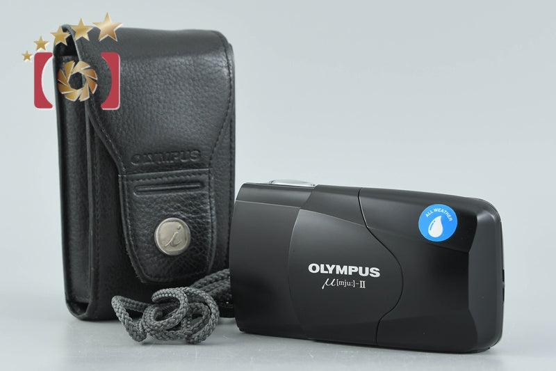 Olympus μ[mju:]-II Black 35mm Point & Shoot Film Camera