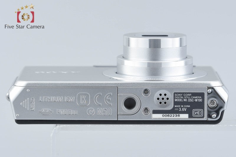 Sony Cyber-Shot DSC-W190 Silver 12.1 MP Digital Camera [Japanese Language Only]
