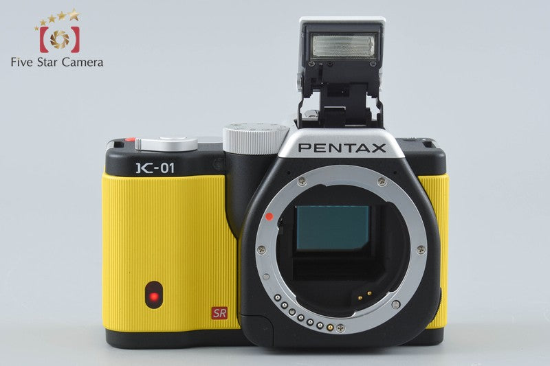 "Shutter count 1,329" PENTAX K-01 Black x Yellow 16.2 MP Digital Camera