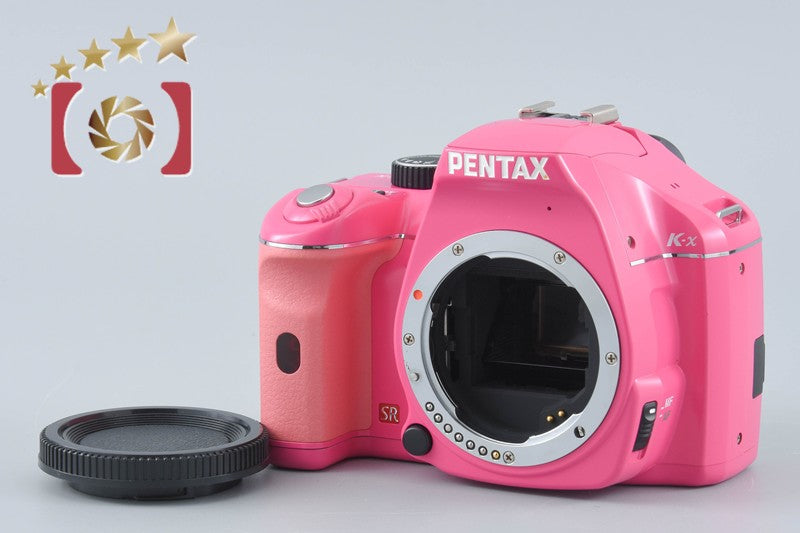 "Shutter count 385" Pentax K-x Pink 12.4 MP DSLR Camera Body