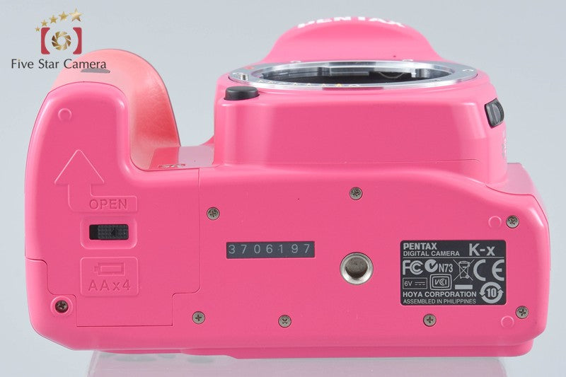 "Shutter count 385" Pentax K-x Pink 12.4 MP DSLR Camera Body