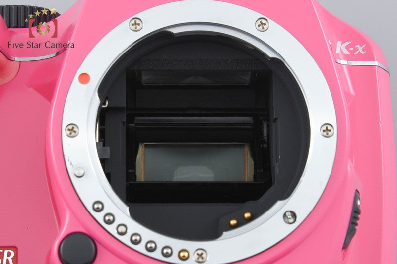 "Shutter count 385" Pentax K-x Pink 12.4 MP DSLR Camera Body