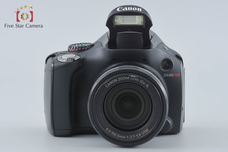 Canon PowerShot SX40 HS Black 12.1 MP Digital Camera w/ Box