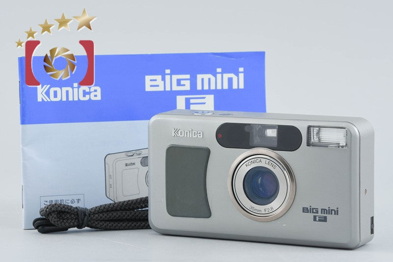 Konica BiG mini F Silver 35mm Point & Shoot Film Camera