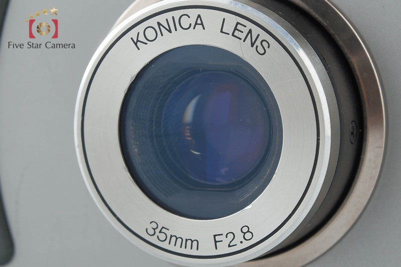 Konica BiG mini F Silver 35mm Point & Shoot Film Camera