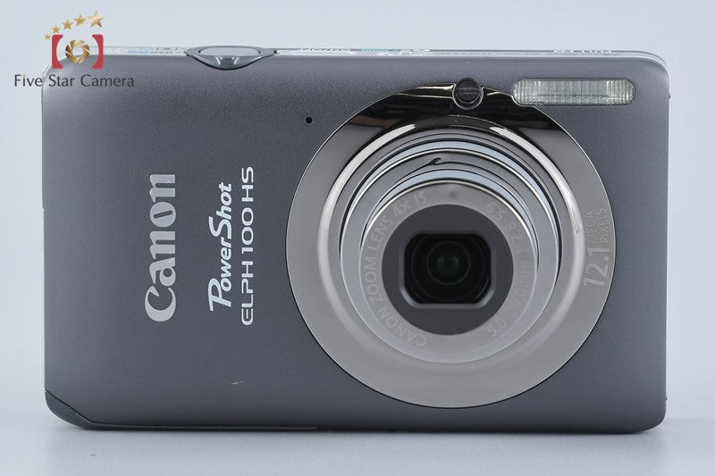Canon PowerShot ELPH 100 HS Gray 12.1 MP Digital Camera International Model