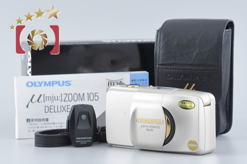 Olympus μ[mju:] ZOOM 105 DELUXE 35mm Point & Shoot Film Camera w/ Box
