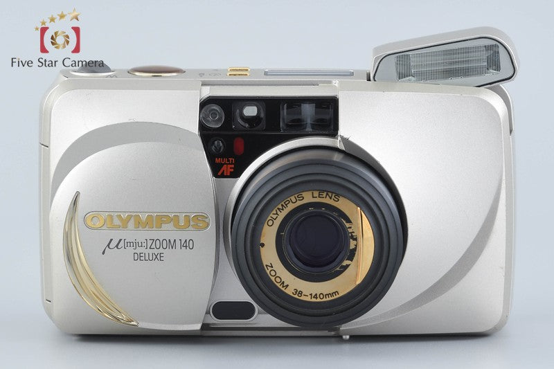 Olympus μ[mju:] ZOOM 140 Deluxe Point & Shoot 35mm Film Camera w/ Box