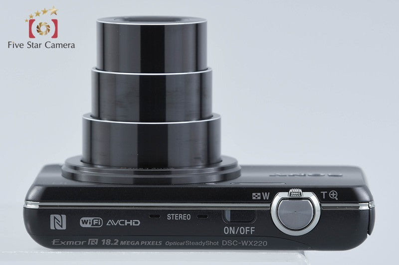 Sony Cyber-Shot DSC-WX220 Black 18.2 MP Digital Camera [Multiple Languages]