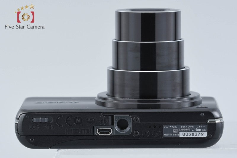 Sony Cyber-Shot DSC-WX220 Black 18.2 MP Digital Camera [Multiple Languages]