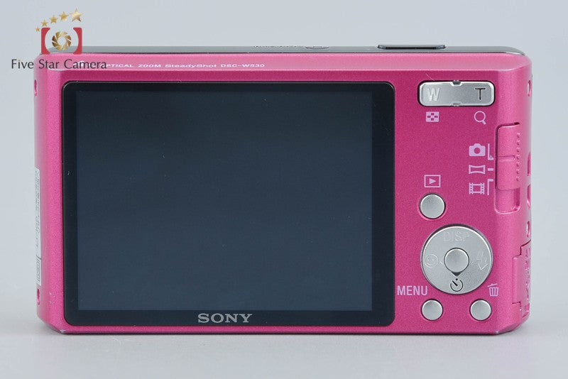 SONY Cyber-shot DSC-W530 Pink 14.1 MP Digital Camera [Japanese Language Only]