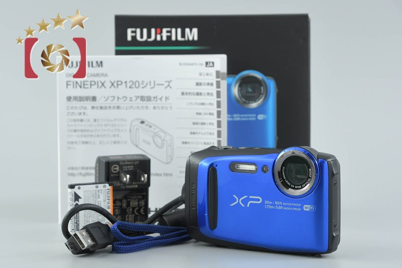 Fujifilm FINEPIX XP120 Blue 16.4 MP Digital Camera w/ Box