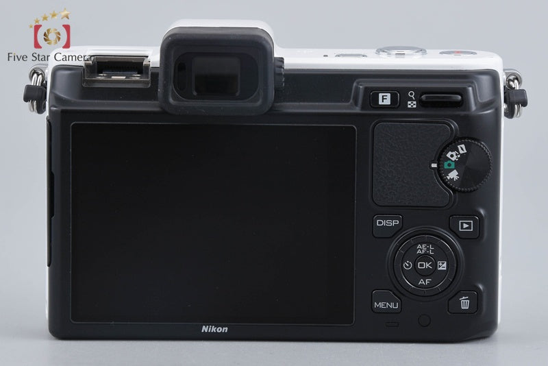 "Count 2,294" Nikon 1 V1 White 10.1 MP Digital SLR Camera 10mm Lens