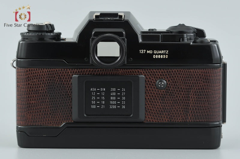 CONTAX 137 MD QUARTZ Lizard Leather 35mm SLR Film Camera Body
