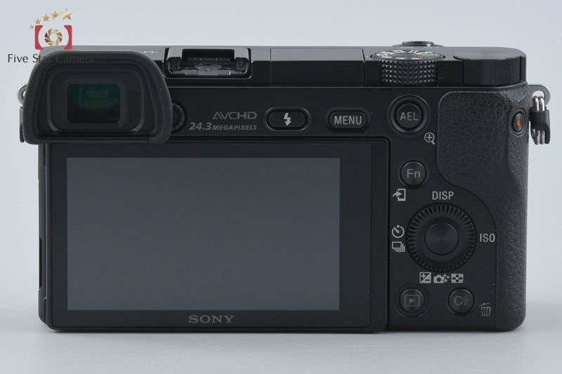 Sony α6000 ILCE-6000 Black 24.3 MP Mirrorless Camera [Multiple Languages]