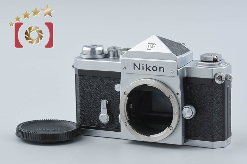 Nikon F Eye Level Silver Mid Model 35mm SLR Film Camera Body