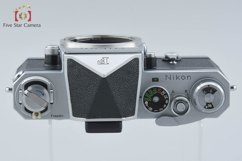 Nikon F Eye Level Silver Mid Model 35mm SLR Film Camera Body