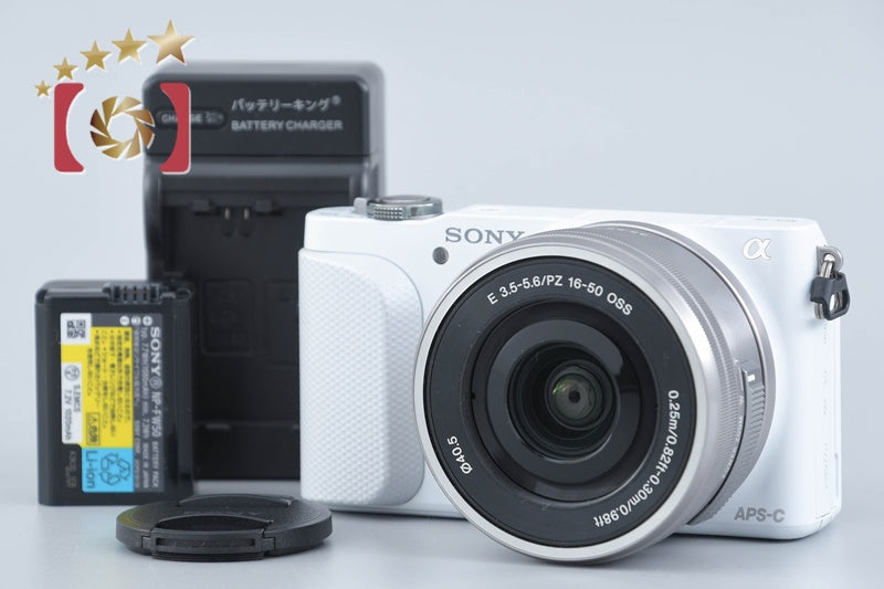 "Count 876" SONY α NEX-3N White 16.5 MP 16-50 Lens [Japanese Language Only]