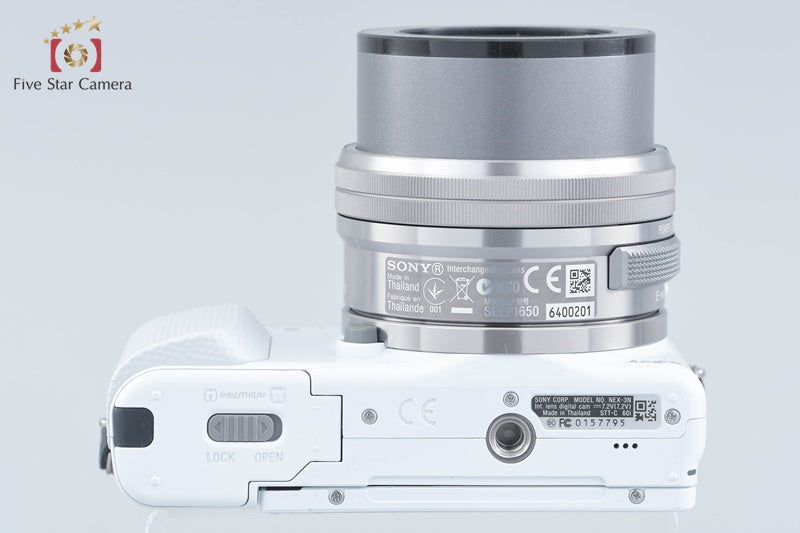 "Count 876" SONY α NEX-3N White 16.5 MP 16-50 Lens [Japanese Language Only]