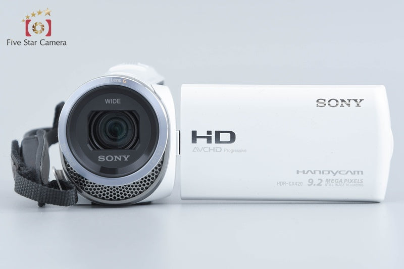 SONY Handycam HDR-CX420 White Digital Video Camera [Japanese Language Only]