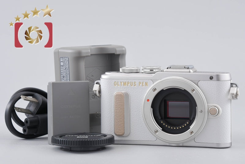 "Count 705" Olympus PEN E-PL8 White 16.1 MP Digital Mirrorless Camera Body