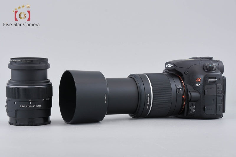 SONY α57 SLT-A57 16.1 MP 18-55 55-200 Lenses [Japanese Language Only]