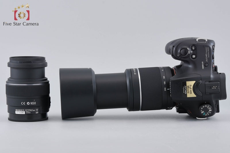 SONY α57 SLT-A57 16.1 MP 18-55 55-200 Lenses [Japanese Language Only]