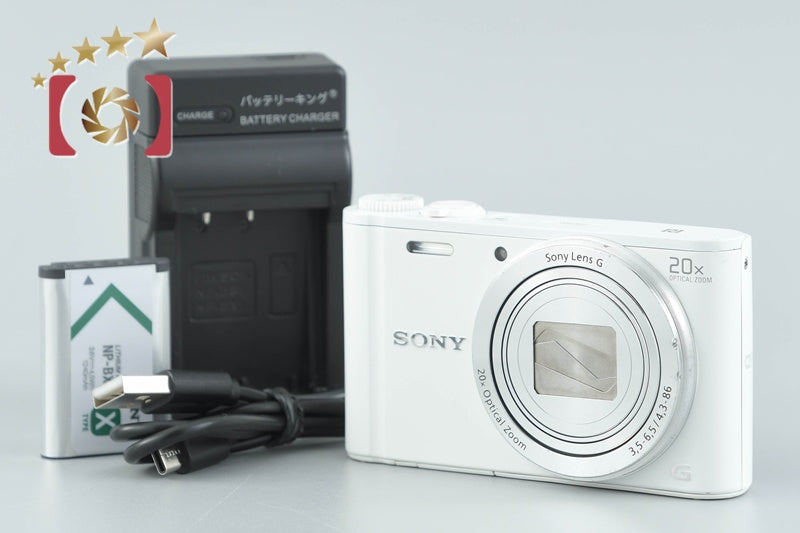Sony Cyber-Shot DSC-WX350 White 18.2 MP Digital Camera [Japanese Language Only]