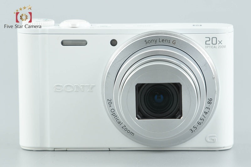 Sony Cyber-Shot DSC-WX350 White 18.2 MP Digital Camera [Japanese Language Only]