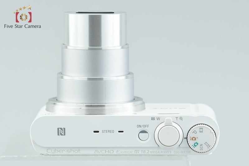 Sony Cyber-Shot DSC-WX350 White 18.2 MP Digital Camera [Japanese Language Only]