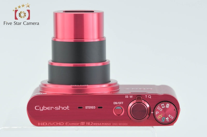 SONY Cyber-shot DSC-WX300 Red 18.2 MP Digital Camera [Multiple Languages]