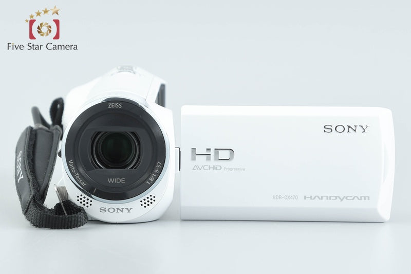 SONY HANDYCAM HDR-CX470 White Digital Camcorder [Japanese Language Only]