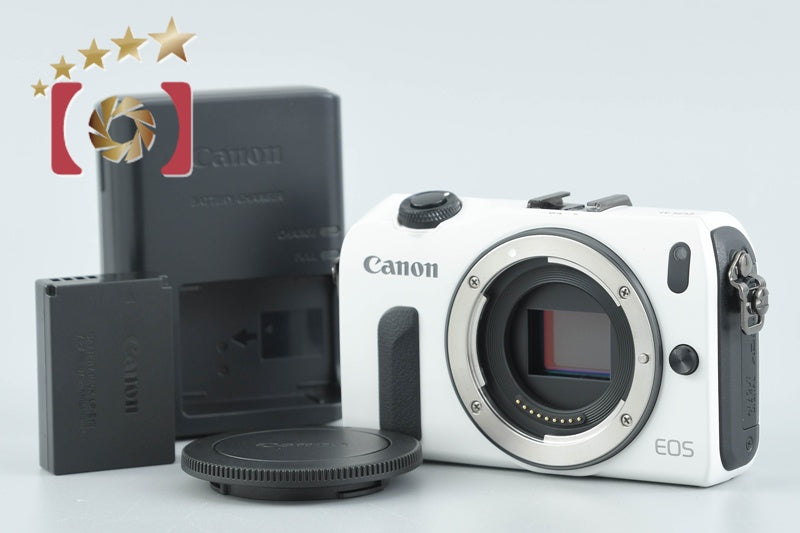 Canon EOS M White 18.0 MP Digital Mirrorless Camera Body