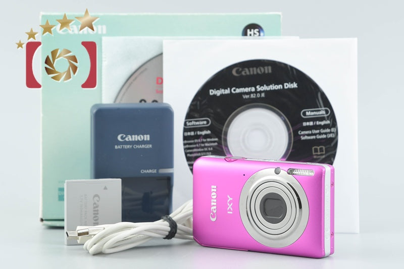 Canon IXY 210F Pink 12.1 MP Digital Camera w/ Box