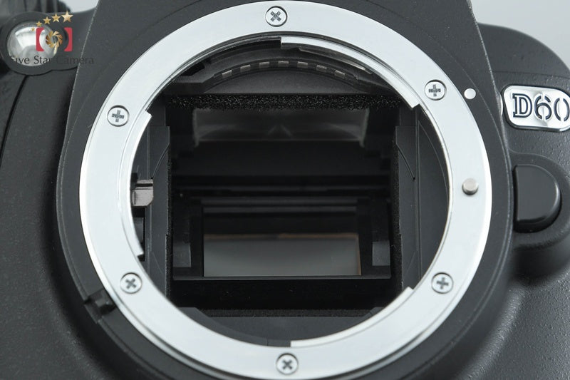 "Shutter count 1,242" Nikon D60 10.2 MP DSLR Camera 18-55 Lens