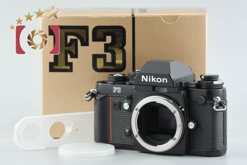 Nikon F3 Eye Level 35mm SLR Film Camera w/ MF-14 Data Back, Box