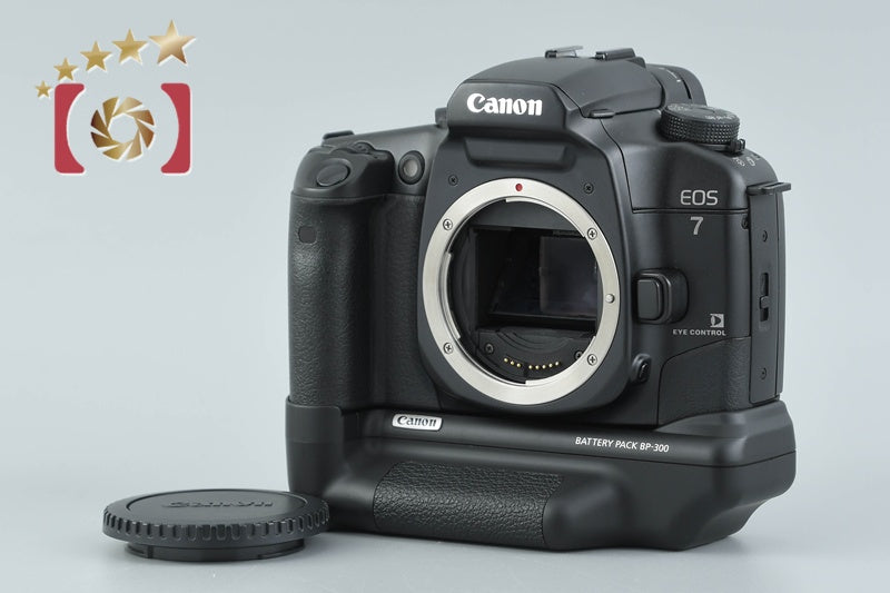 Canon EOS 7 35mm SLR Film Camera Body + BP-300 Battery Pack