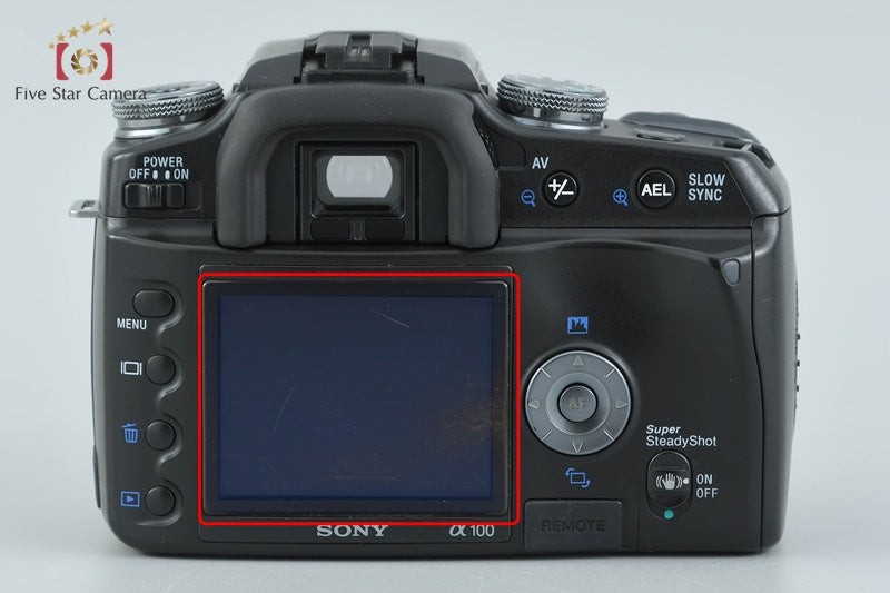 Sony α100 DSLR-A100W Black 10.2 MP 18-70 75-300 Lenses [Japanese Language Only]
