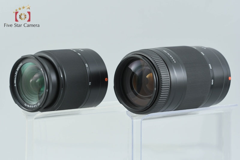 Sony α100 DSLR-A100W Black 10.2 MP 18-70 75-300 Lenses [Japanese Language Only]