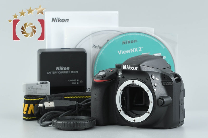 Nikon D3300 Black 24.2 MP DSLR Camera Body