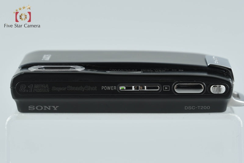 Sony Cyber-Shot DSC-T200 Black 8.1 MP Digital Camera [Japanese Language Only]
