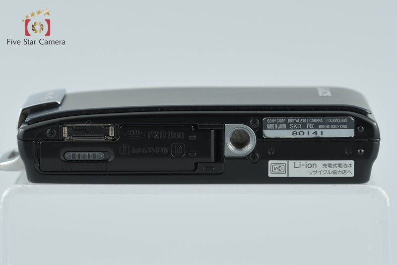 Sony Cyber-Shot DSC-T200 Black 8.1 MP Digital Camera [Japanese Language Only]